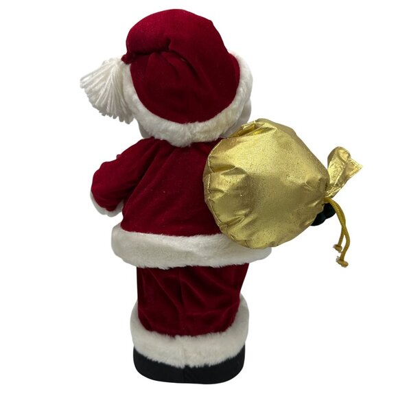 Santa Claus Christmas Figurine With Gifts & Gold Glasses Decoration - 18 Inches - Picture 9 of 10